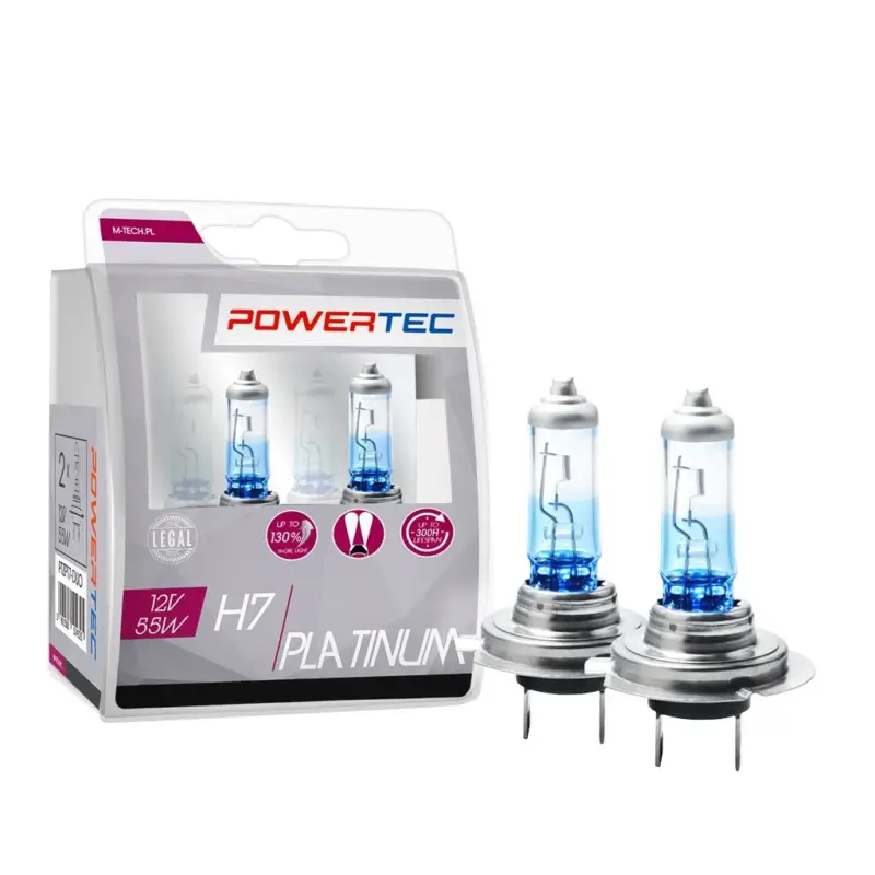 Populärt val Lampa H7 12V 55W Platinum +130 2-pack