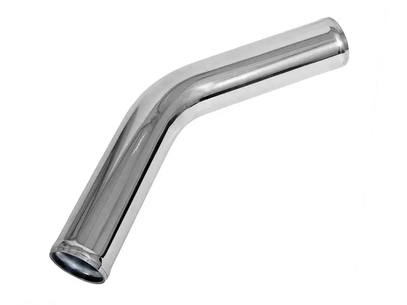 Aluminiumrör 3" 45° Polerad Sista chansen