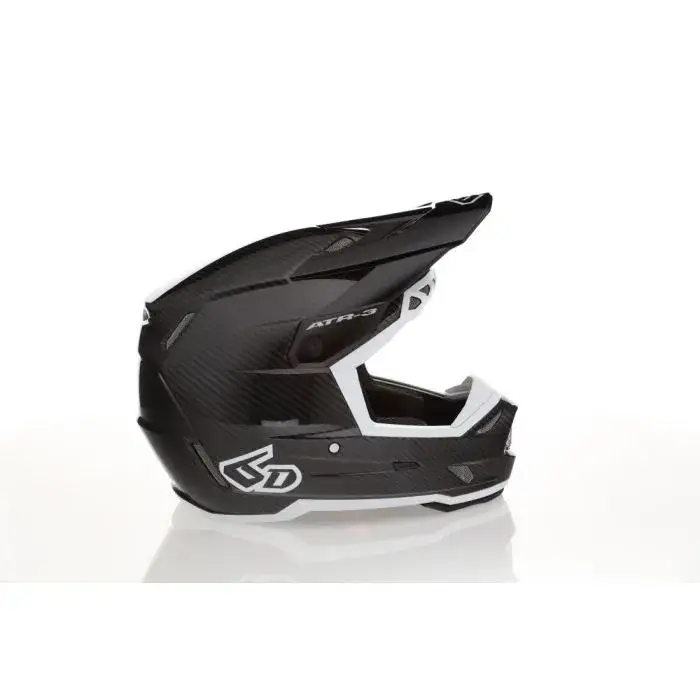 6D ATR-3 Solid Helmet FIM, Black/White Beställ idag