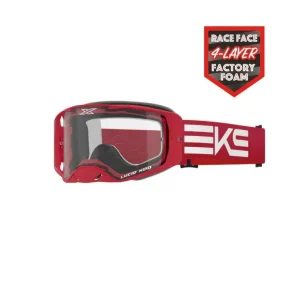 EKS Lucid Race Face Röd Glasögon Klar Lins Kampanj