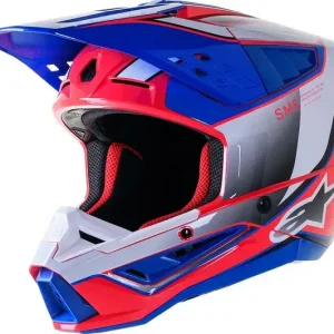 Alpinestars SM5 Sail Pink/Blue hjälm Sänkt pris