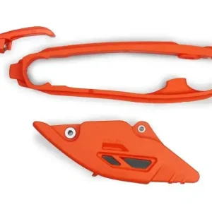 UFO Kedjestyrare & Svingarmsskydd Kit Orange KTM 125cc+ 2023- Erbjudandepris