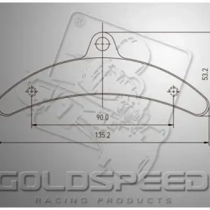 Extra rabatt Birel Bromsbelägg sats GOLDSPEED
