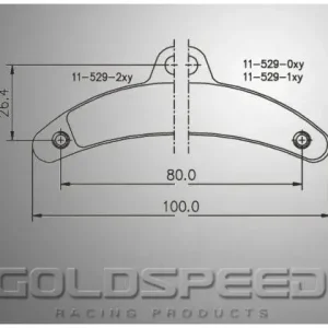 Birel Bromsbelägg sats GOLDSPEED (529) Nyhet