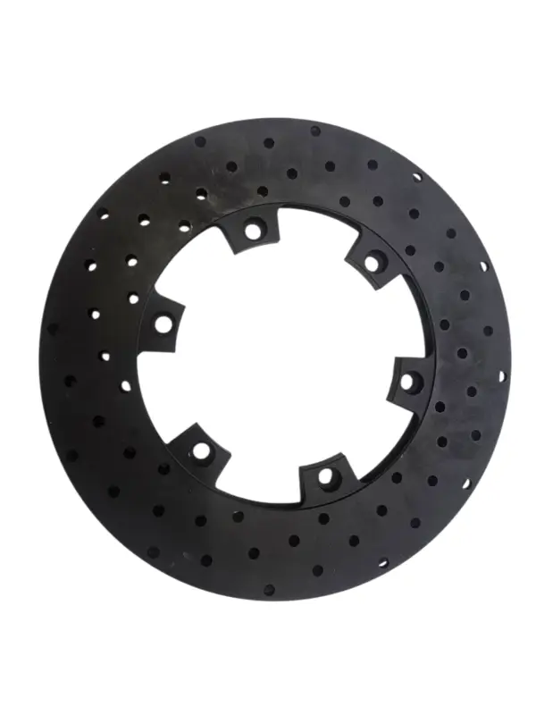 Bromsskiva för karting 210 × 12 mm – gjutjärn, ventilerad & borrad Snabb frakt