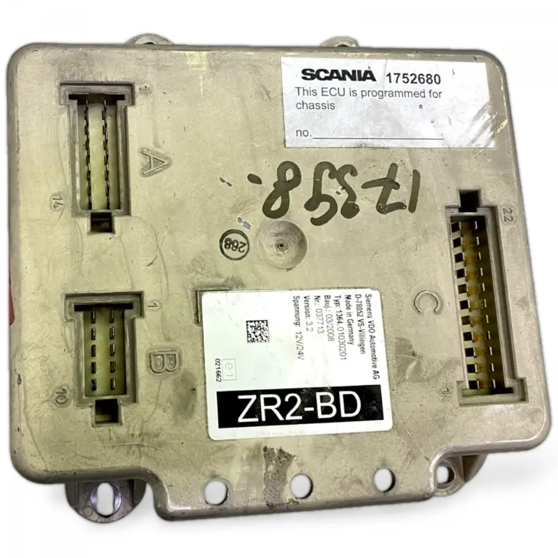 Beställ idag 1752680 ZR2 styrdon SCANIA 1854598 1854954 K-Series (2016-) VDO AUTOMOTIVE SIEMENS