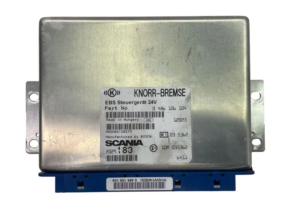I lager 0486106104 Styrblock, EBS EBS Control Unit SCANIA 1944770 1888379 2029183 1936733 3241708 K-Series (2016-) KNORR-BREMSE BOSCH